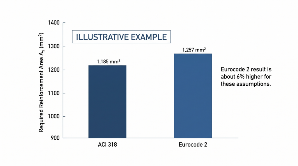 ACI 318 vs Eurocode 2 reinforcement comparison